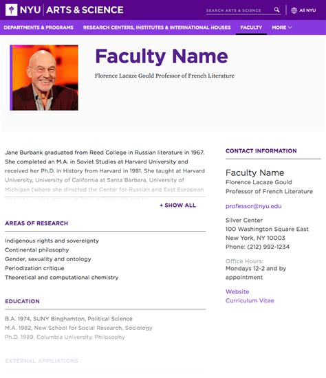 Faculty Profile .